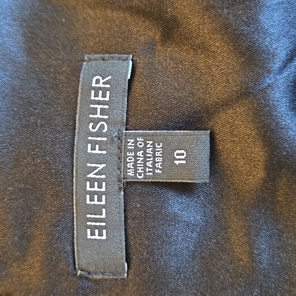 NEW EILEEN FISHER ASYMETRIC NECK VISCOSE STRETCH SHEATH DRESS - Picture 6 of 8